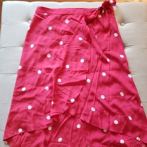 NWT Ann Taylor Loft size 8 wrap high low skirt